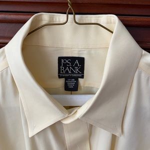 Jos. A. Bank yellow button-down dress shirt.
